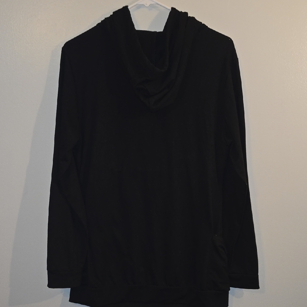 Breastfeeding/maternity Black Hoodie Sweatshirt Layered Discreet Feeding LOT O - Picture 8 of 8